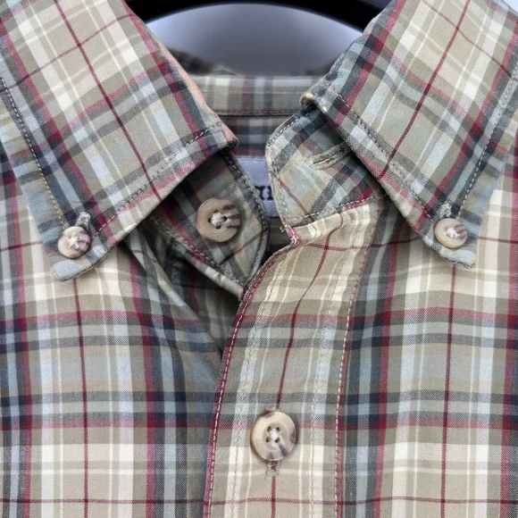 Y2K Vintage 05 Carhartt Men's Plaid Long Sleeve Button Down Shirt M S130PTN - Picture 5 of 12